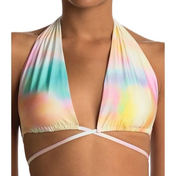 NWT BOUND BY BOND-EYE Champagne Supernova Pastel Multiway Bikini Swim Top XS - Picture 1 of 5